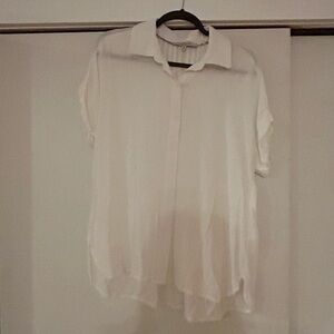 Women's White Button Down Shirt